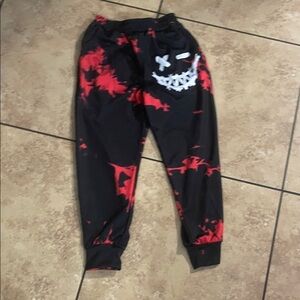 Kids Black and Red Joggers